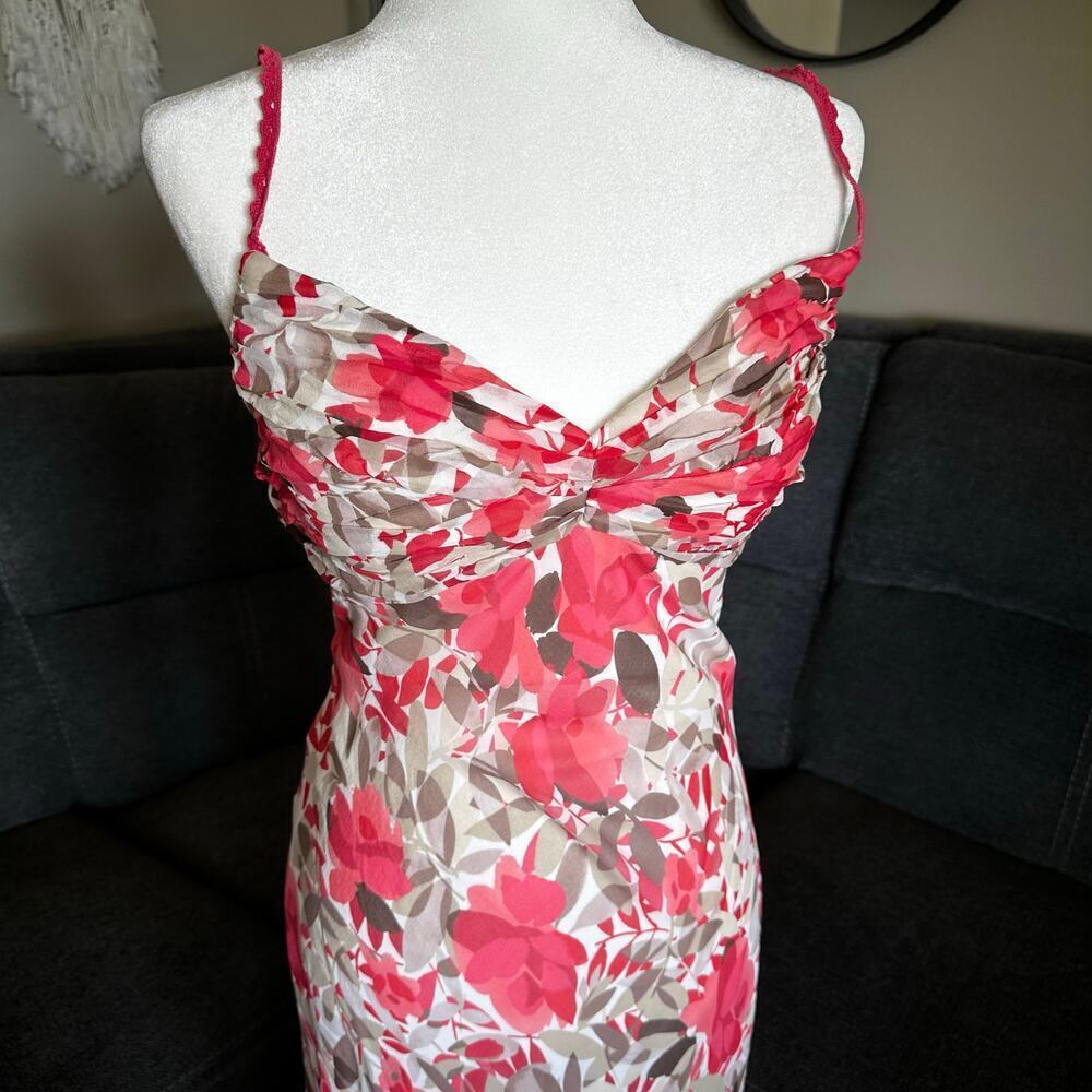 Vintage Y2K Woman’s Sangria Silk Lining Floral Fairy Dress Size 8 - Picture 10 of 10